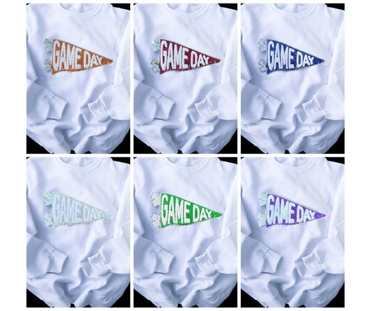 *PRE-ORDER* Game Day Pennant Patch T-shirt/Crew/Hoodie