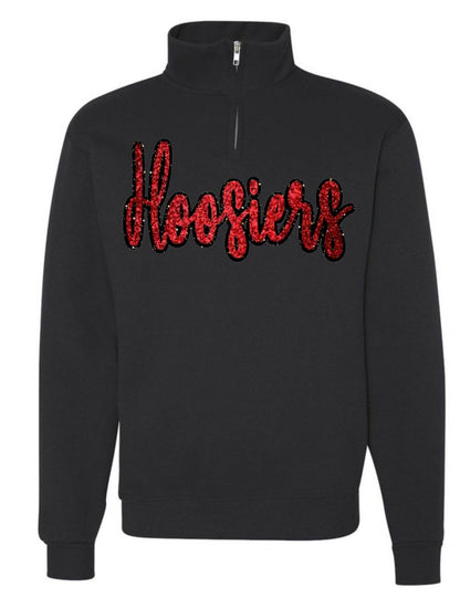 PRE-ORDER Hoosiers Patch Crewneck or Quarter Zip