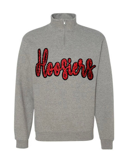 PRE-ORDER Hoosiers Patch Crewneck or Quarter Zip
