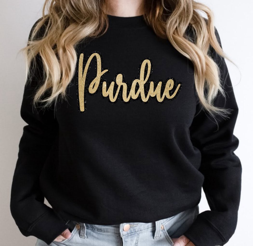 PRE-ORDER Purdue Patch Crewneck or Quarter Zip