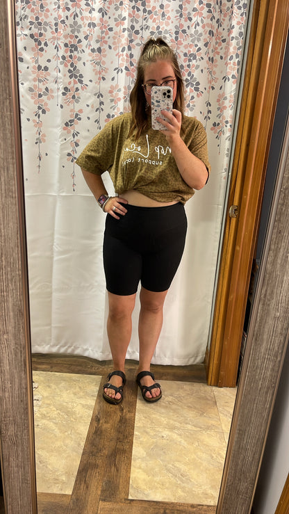 Buttery Soft Biker Shorts -Black