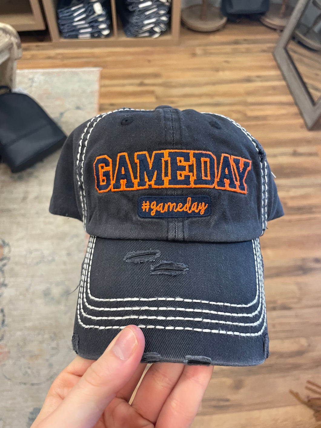 Game Day Ball Cap- Navy & Orange