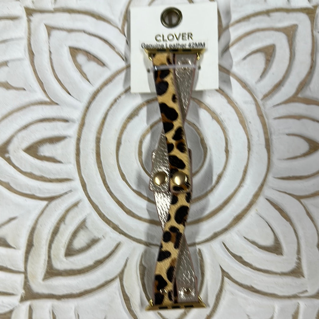 Leopard & Rose Gold Apple Watch Band